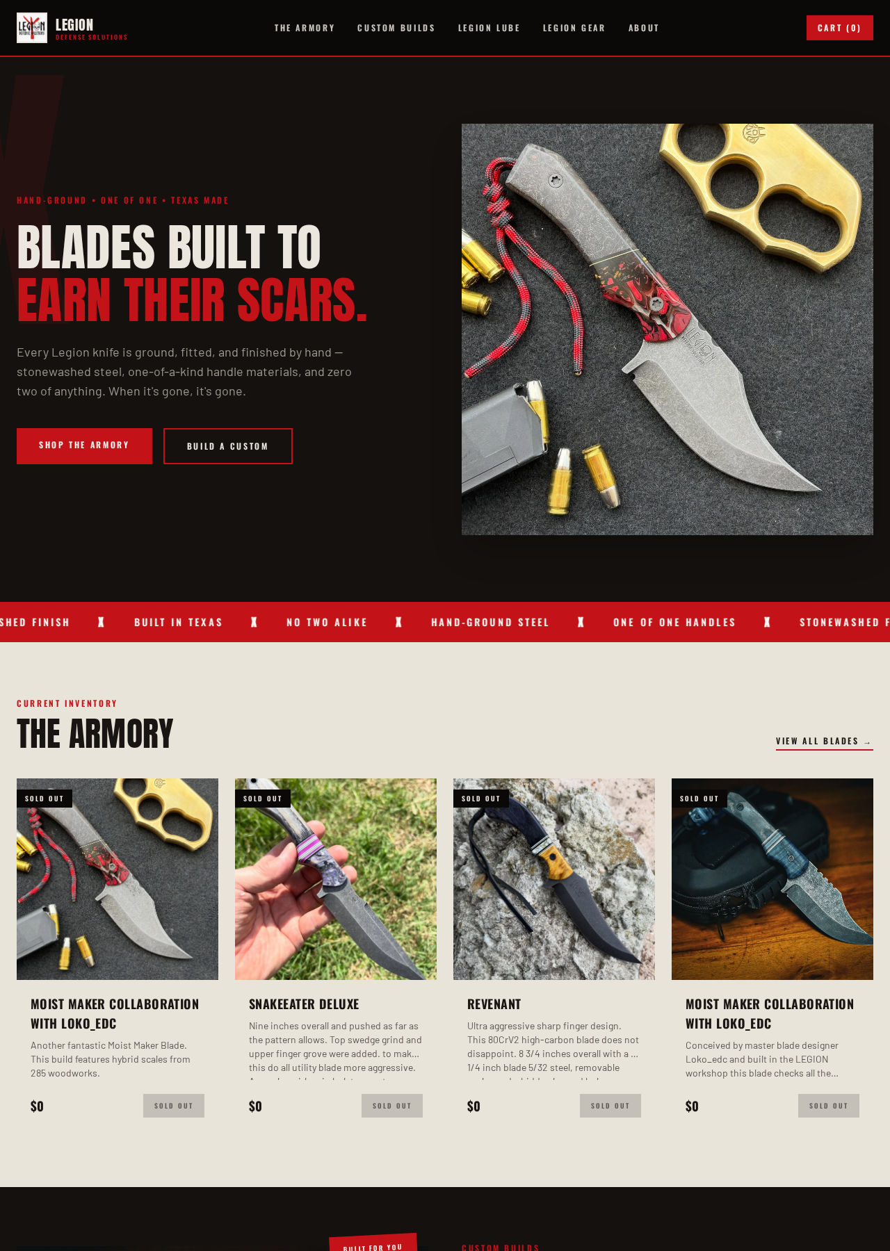 Legion Defense Solutions website preview